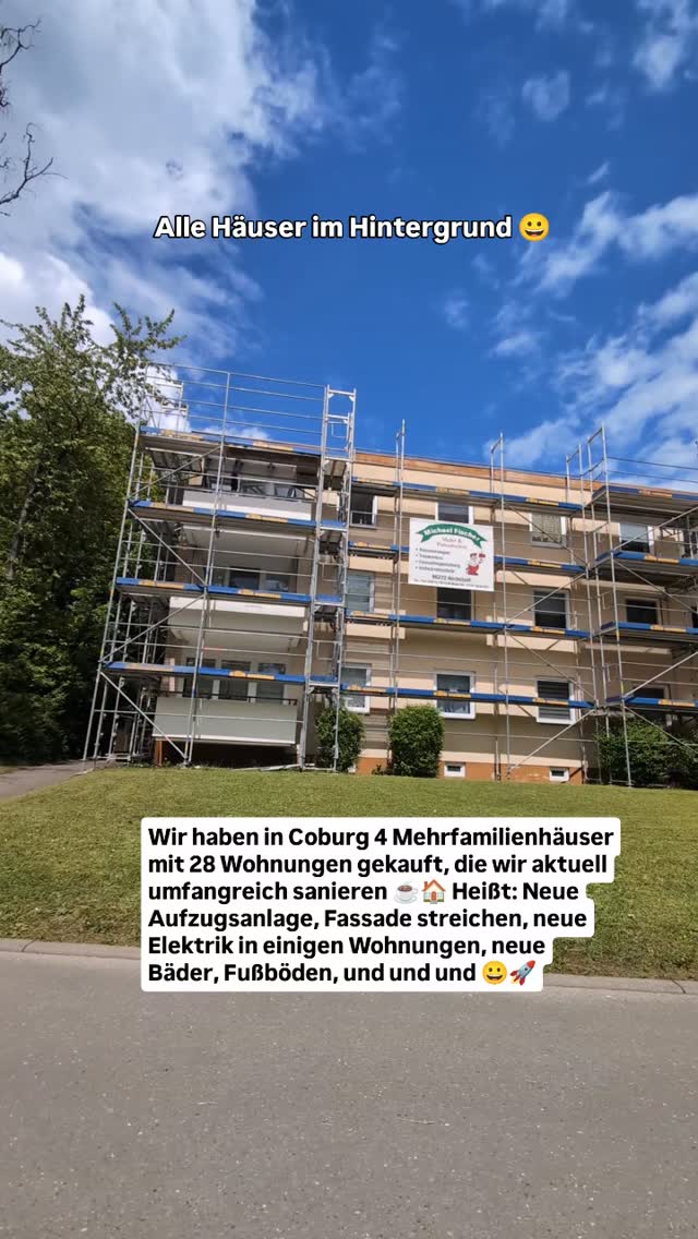 Sanierung von vier Mehrfamilienhäusern in Coburg
