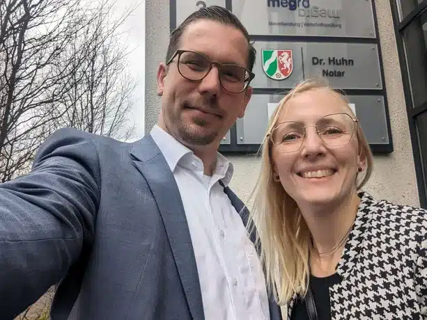 Unsere Kunden beim Notar